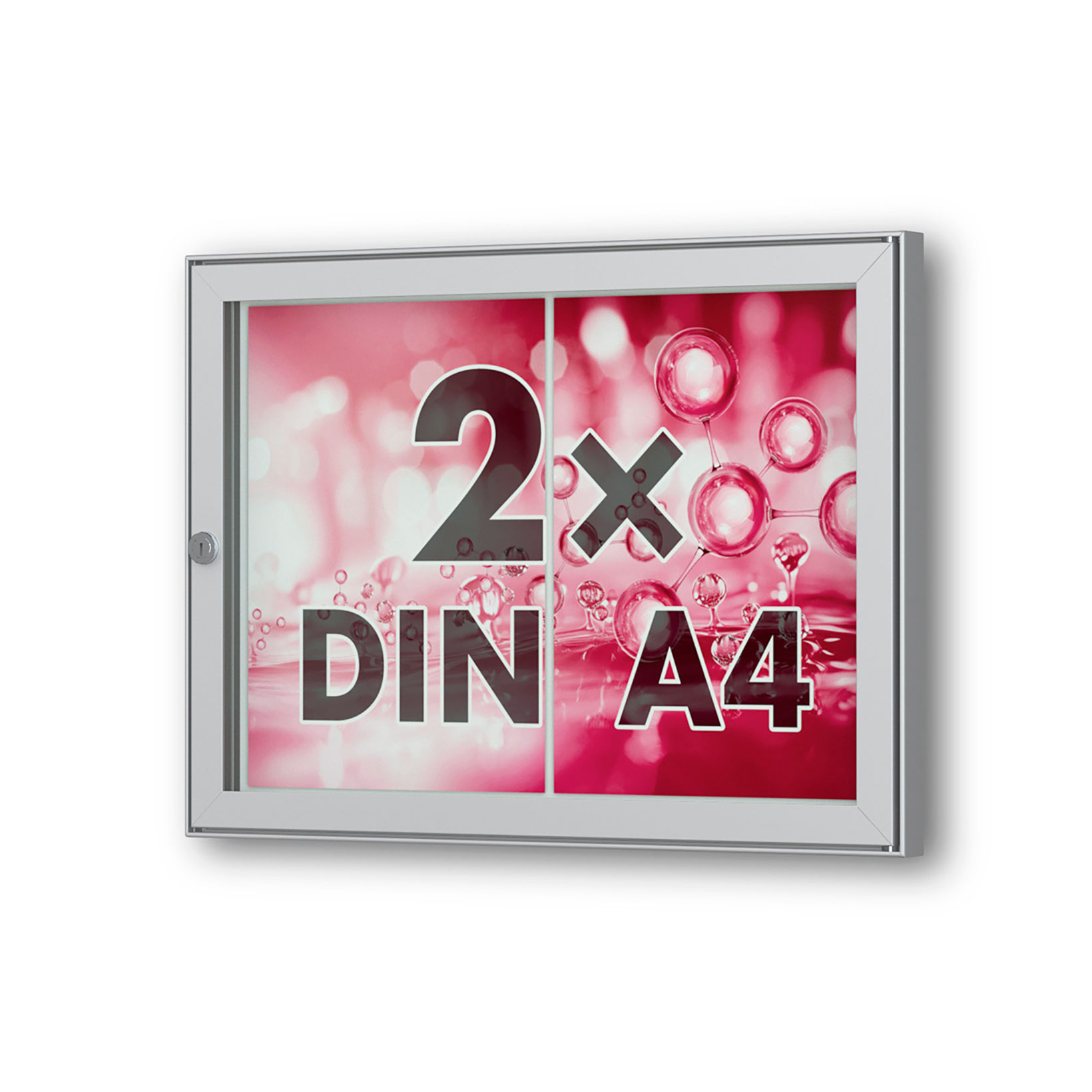 2 x DIN A4 Flachschaukasten Tesus - quer - eckig 2 x DIN A4 Flachschaukasten Tesus - quer - eckig